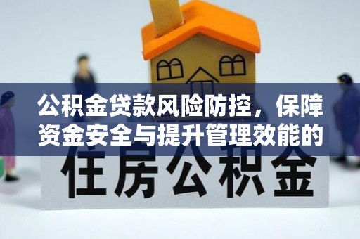 苍南公积金贷款风险防控，保障资金安全与提升管理效能的多维度探索