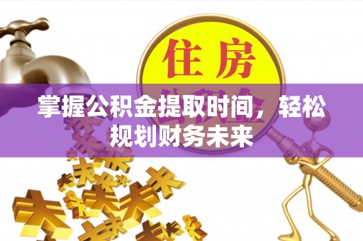 苍南掌握公积金提取时间，轻松规划财务未来