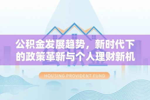 苍南公积金发展趋势，新时代下的政策革新与个人理财新机遇
