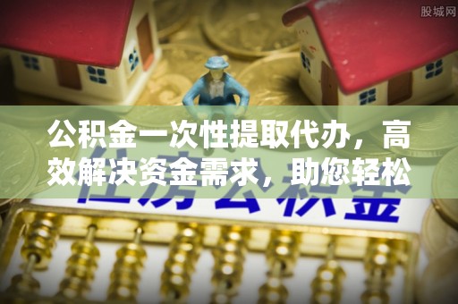 苍南公积金一次性提取代办，高效解决资金需求，助您轻松应对生活难题